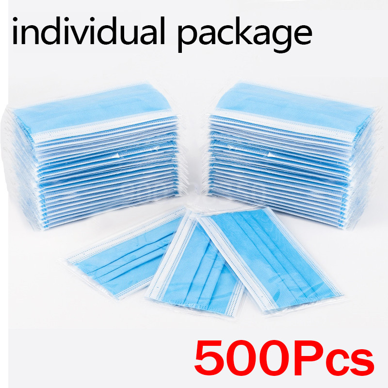 10-500 pcs Jetable Adultes Emb - Disposable Mask Blue avis et prix